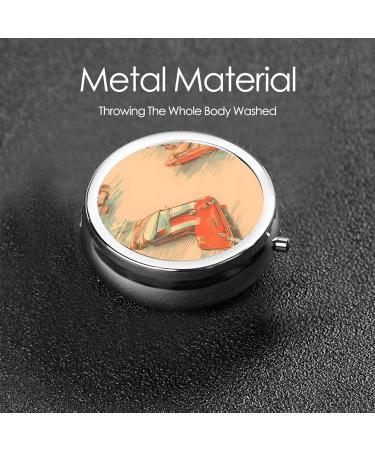 Portable Travel Pill Box - 3 Compartment Round Organizer | Carround Pill Box for International Shipping - Buy Online on GoSupps.com