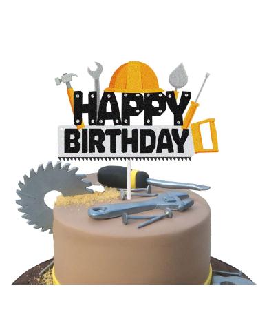 Construction Tools Cake Topper