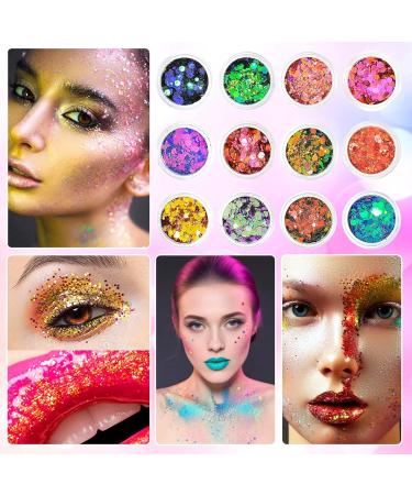  ALIIP Glitter Festival for the face 12 colors for face body nails eyes lips body accessories - Buy Online on GoSupps.com