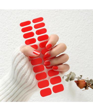 NAILDOKI Nail Stickers 22 Pieces Full Wraps Nail Polish Strips Self-Adhesive Gel Nail Art Decals for Women Girls Uv-004 - Buy Online on GoSupps.com