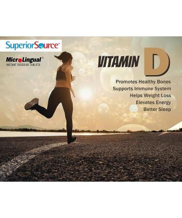 Superior Source Zinc & D3 25mg/5000IU Sublingual Tablets 60 Ct - Healthy Immune System Support, Non-GMO - Buy Online on GoSupps.com