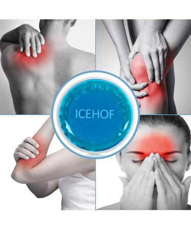 ICEHOF Self-Adhesive Cooling Pads | Set of 3 Reusable Gel Compresses for Pain Relief | Ideal for Injuries Swelling & Tension - International Shipping Available - Buy Online on GoSupps.com