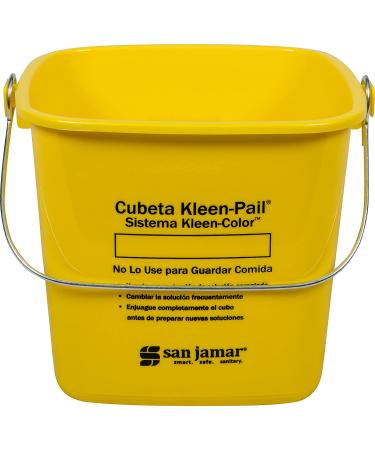 San Jamar Kleen-Pail 6 Qt Yellow Plastic Cleaning Bucket - Buy Online on GoSupps.com