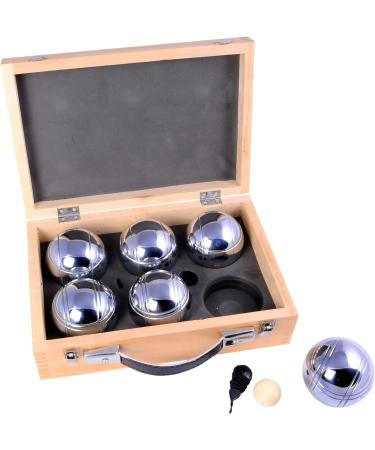 Engelhart Triplet Boule Balls Set - 6 Premium Balls in Beautiful Wooden Case for 2 Players - Ideal for International Shipping - Buy Online on GoSupps.com