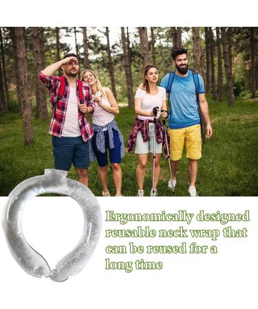 Cooling Neck Tube Wraps | Wearable Cooling Neck Tube Device | Cool Neck Wrap for Cooling Neck Wearable Body Cooling Products Hands Cold Pack 3 Colors Uwariloy White - Buy Online on GoSupps.com