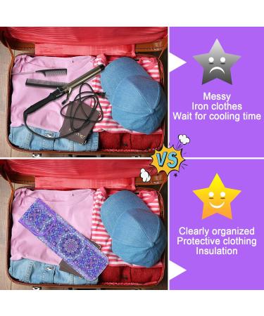 Shappy 2-Piece Heat Resistant Flat Iron Case & Travel Bag | Neoprene Curling Iron Holder - Mandragora - Buy Online on GoSupps.com