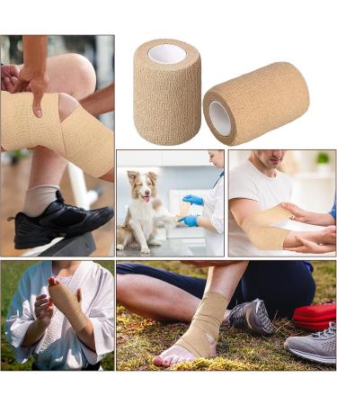 48 Pcs Nude Self Adherent Bandage Wrap - 3 Inch x 5 Yard - Elastic Adhesive Tape for Sports Wrist Ankle - Breathable Cohesive Bandage - Buy Online on GoSupps.com