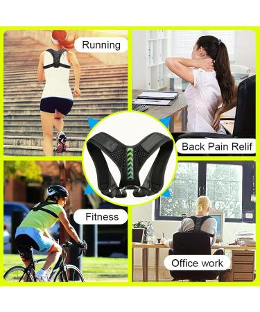 SK DEPOT Adjustable Posture Corrector for Men & Women | Clavicle Support Shoulder Brace for Pain Relief & Slouching Prevention Grey - Buy Online on GoSupps.com