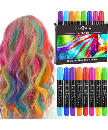 Jim&Gloria Dustless Hair Chalk Gifts For Girls, Temporary Color Dye Gifts For Teenage Girls, Christmas Stocking Stuffers, Teens Tweens, Girl Stuff Age 6 7 8 9 10 11 12 13 Year Old Teenager Kids Toys