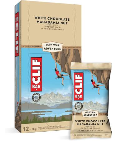 CLIF BAR Energy Bars - White Chocolate Macadamia + Peanut Butter Banana with Dark Chocolate (68 Gram Protein Bars 24 Count) White Chocolate Macadamia Energy Bars + Peanut Butter Banana - Buy Online on GoSupps.com