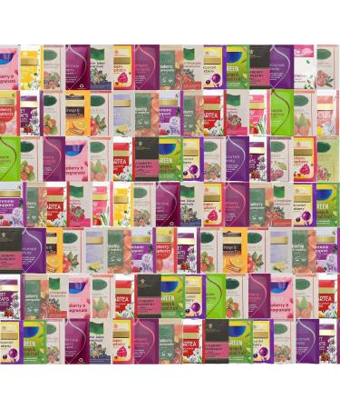  AB.GROCERIES 100 Wrapped Tea Bags - Large Selection of Classic Black Fruit Decaffeinated Green Herbs Healthy & Caffeine-Free Popular Flavor Blends (Fruit Tea 100 Pack - Buy Online on GoSupps.com