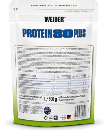 Weider - Protein 80 Plus - Poudre de Prot ine 4 Composants - Teneur lev e en Prot ines avec 80% de Prot ines - Shakes Cr meux avec Calcium & Vitamine B6-500g - Citrus-Quark 500 g (Lot de 1) Citrus-quark - Buy Online on GoSupps.com
