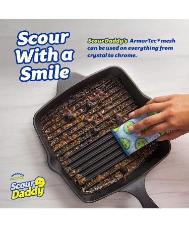 Scrub Daddy XL Scour Daddy: Non-Scratch Heavy Duty Scouring Pads - Perfect Alternative to Metal Scourers for Washing Dishes - Buy Online on GoSupps.com