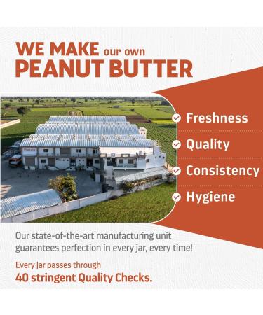 Pin'tola HIGH Protein ORGANIC JAGGERY Peanut Butter Creamy 1kg with 33g Protein & 7g Fiber Whey Protein Peanut Butter Vegan Gluten Free Zero Added Salt Cholesterol Free 100% Roasted Peanuts - Buy Online on GoSupps.com