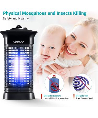 YISSVIC Bug Zapper - Waterproof Electric Mosquito Zapper 4000V, Indoor Outdoor Fly Zapper for Home Patio Office - Plastic - Buy Online on GoSupps.com