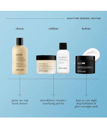 philosophy hope in a jar deep hydration & glow overnight face mask - with glycolic & hyaluronic acid - renews & restores dry skin for a smooth glowy finish - 2 fl oz. - Buy Online on GoSupps.com