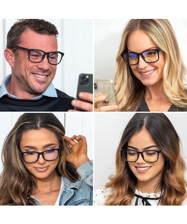 Readerest Blue Light Blocking Reading Glasses | 0.75 Magnification | Anti Glare | Anti Eyestrain | UV Protection | Stylish Computer Glasses for Men and Women - Buy Online on GoSupps.com