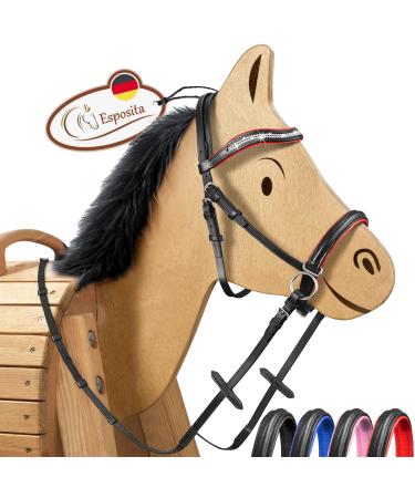 Esposita bitless bridle for wooden horses red small small red