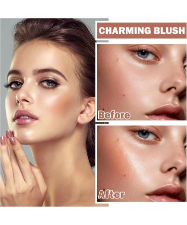 Cream Liquid Blush Soft Cream Blush for Cheeks Matte Creamy Blush Stick Long Lasting Waterproof Face Blushes Natural Blush Makeup-6#Chocolate - Buy Online on GoSupps.com