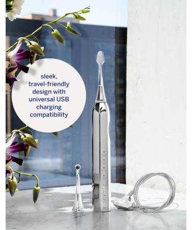 Supersmile Zina45 Sonic Pulse Electric Toothbrush - Rechargeable Whitening Toothbrush with Polishing Head & 4 Cleaning Modes - Buy Internationally - Buy Online on GoSupps.com