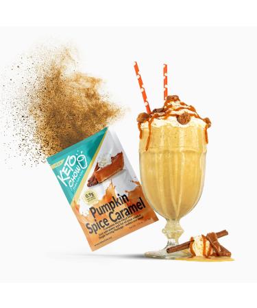 Keto Chow Pumpkin Spice Caramel | Keto Meal Replacement Shake Powder | Nutritionally Complete Keto Food | Low Carb Keto Meals | Delicious Easy Meal Substitute Drink | Protein Rich You Choose The Fat| Single Meal Sample 1.6