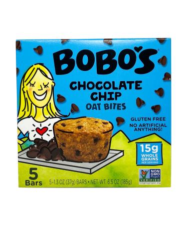 Bobo's Oat Bites, Original with Chocolate Chips, 1.3 Ounce (5 Count Box)