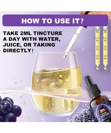 Liver Support Liquid Drops Supplement | TUDCA Drops Liver Cleanse & Detox with Milk Thistle, NAC, Dandelion, Artichoke & Glutathione for Detox, Bile Flow, and Digestive Health | Vegan & Non-GMO | 60ML - Buy Online on GoSupps.com