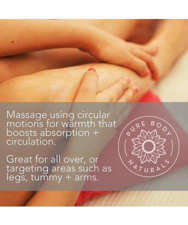 Pure Body Naturals Cellulite Massage Oil 8 fl oz - Natural Anti-Cellulite Treatment for Thighs, Butt, Stomach, Legs, and Arms - Buy Online on GoSupps.com