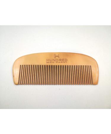 Wooden Beard Comb with protective sleeve