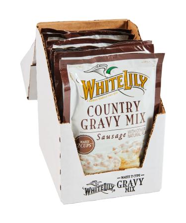 White Lily Sausage Country Gravy Mix 2.25 oz (Pack of 8) - Buy Online on GoSupps.com