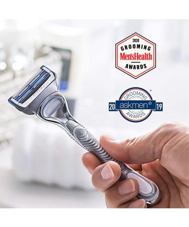 Gillette SkinGuard Men's Razor Flex Handle with 4 Blade Refills - Buy Online on GoSupps.com