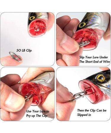 Dr.Fish Stainless Steel Fishing Power Clips - 25LB Micro Quick Snap Connectors 20 Pack - Buy Online on GoSupps.com