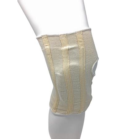 CHAMPION Knee Brace with Hor-Shu Support Pad - Medium White | Optimal Support for Comfort & Stability | Shop Internationally - Buy Online on GoSupps.com