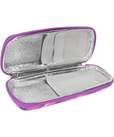 Insulin Cooling Bag - Diabetic Travel Cooler Case in Purple | Waterproof & Multi-Layered Insulated Cooling Bag for Insulin Pens & Medication - Buy Online on GoSupps.com