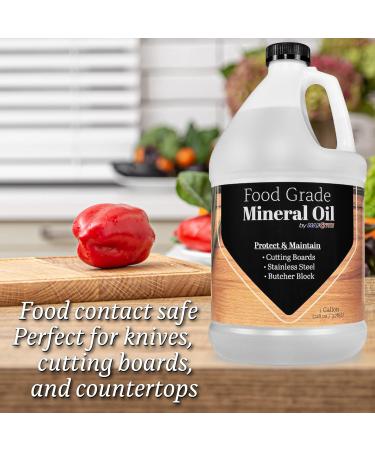 Mineral Oil for Cutting Boards | Ultrapure Food Grade Wood Care | Made in USA (1 Gallon - Buy Online on GoSupps.com