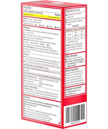 Tylenol Infants Acetaminophen Liquid Medicine Grape 1 fl. oz - Pack of 1 - Buy Online on GoSupps.com