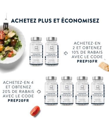 Probiotique Flore Intestinale 120MilliardsUFC 30Souches Lactobacillus Gasseri Lactobacillus Rhamnosus + Zinc Ferments Lactiques Probiotiques Flore Intestinale et Pr biotique (Inuline) - 90 G lules - Buy Online on GoSupps.com