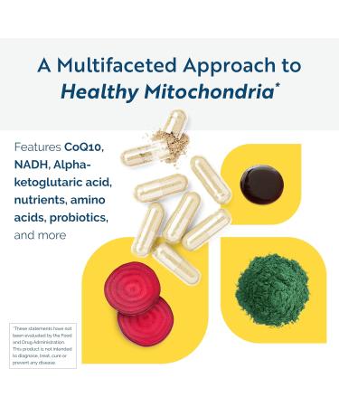 Researched Nutritionals ATP Supplements for Cellular Health & Energy Support - ATP Fuel - Vitamin E, CoQ10 & NADH to Promote Mental Clarity & Healthy Mitochondria (150 Capsules) - Buy Online on GoSupps.com