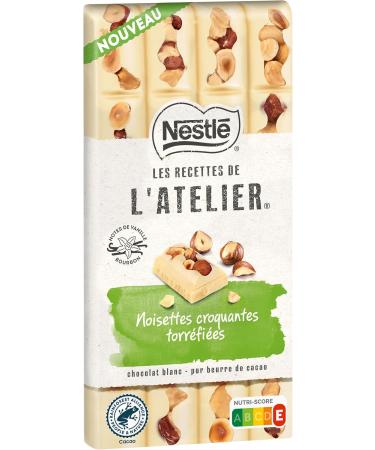 Nestl Les Recettes de L'Atelier - White Chocolate Hazelnut Bar - 150g - Buy Online on GoSupps.com