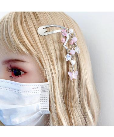 HOHOKANG Sweet Cool Hair Barrettes Y2K Star Butterfly Moon Tassels Hair Clip Fashion Hairpin Hair Accessory for Women Girls - Buy Online on GoSupps.com