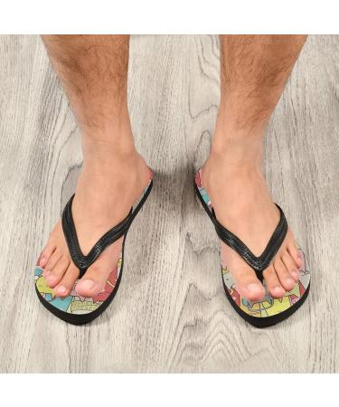 Mnsruu Christmas Cat Flip-Flops for Home & Travel | X-Large Multi-Colored | Unisex Spa & Hotel Slippers - Buy Online on GoSupps.com