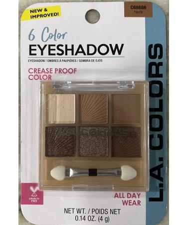 L.A. COLORS 6 Color Eyeshadow C68686 Haute
