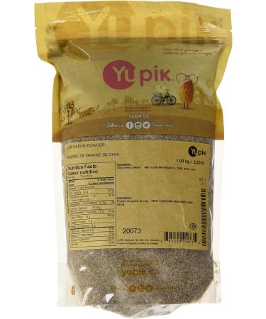 Yupik Chia Seed Powder 1 kg GMO-Free Kosher Vegan Made from Finely Ground Raw Chia Seeds Salt-Free Oil-Free Rich in Fiber Source of Omega-3 Ideal for Baking Smoothies & Oatmeal 1 kg (Pack of 1) - Buy Online on GoSupps.com
