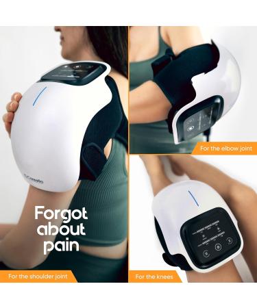 Careella Wireless Knee Massager | Heated Knee Pain Relief & Vibration Therapy | Portable Knee Heating Pad with Red Light for Easy Use - Buy Online on GoSupps.com