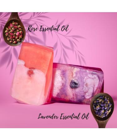 Buy Gemstone Soap (Lavender & Rose) - Natural Skincare for All Skin Types | International Shipping - Buy Online on GoSupps.com