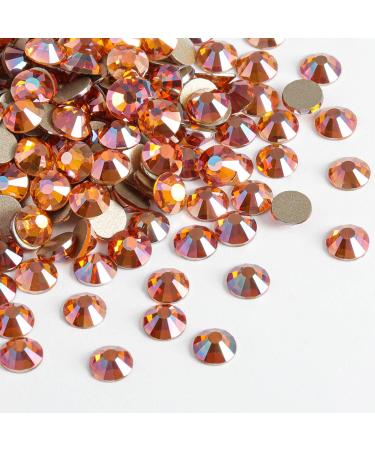 Beadsland 1440 Flat Back Rhinestones - Amber Nail Crystals (SS3 1.3-1.4mm) for DIY Nail Art - Buy Online on GoSupps.com
