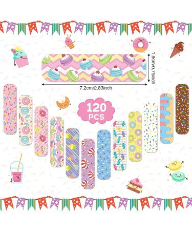 120pc Kids Bandages Bulk | Cute Cartoon Flexible Adhesive Bandages for Little Cuts | Waterproof & Breathable | 12 Styles | Girls Boys Children - Buy Online on GoSupps.com