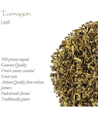 Organic Tarragon Leaf: Dried Culinary Herb Spice 350g - Premium Quality - Buy Online on GoSupps.com
