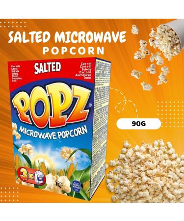 Popz Microwave Popcorn Pick N Mix - Choose From 4 Flavours | Sweet Salty Butter Sweet & Salty Flavour Zero Trans Fat Popping Corn - Pack of 3 90 g (Pack of 3) - Buy Online on GoSupps.com