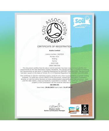 Ausha Organic Ground Black Pepper 200g - Coarse | Great Taste Award Winner 2023 - 200g (1 Pack) - Buy Online on GoSupps.com